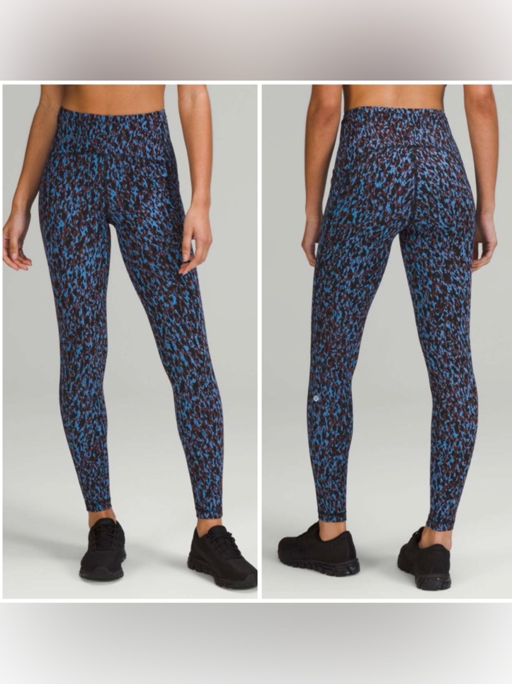Lululemon Swift Speed High-Rise Tight 28" Leopard Camo Blue Nile Multi size 4